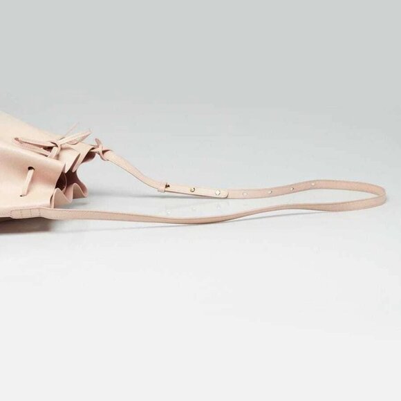 Mansur Gavriel Rosa Saffiano Leather Large Bucket Bag - Picture 4 of 9